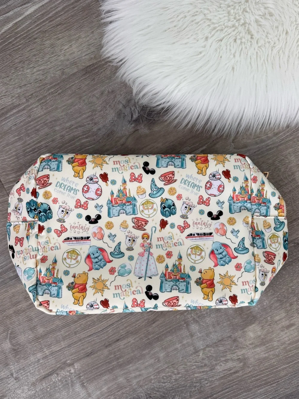 HONEY BOUTIQUE Magical Characters Makeup Cosmetic Travel Bag